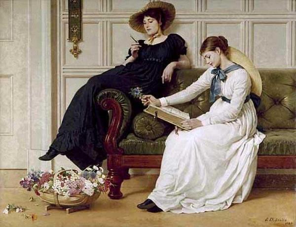 The Language Of Flowers by George Dunlop Leslie
