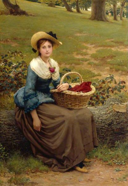 The Lass Of Richmond Hill by George Dunlop Leslie