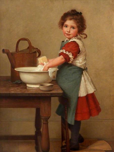 This Is The Way We Wash Our Clothes by George Dunlop Leslie