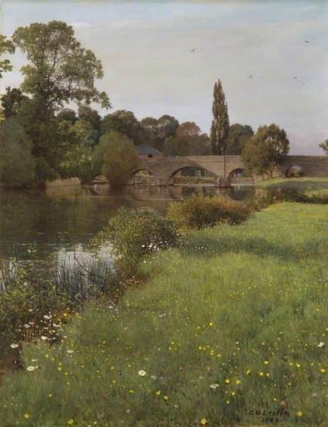 Wallingford Bridge, Oxfordshire by George Dunlop Leslie