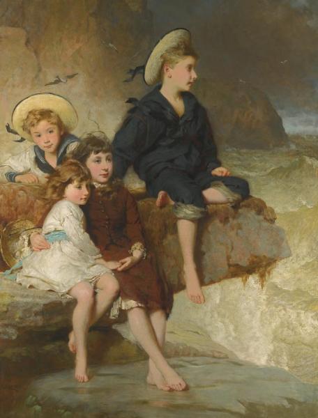 The Children Of Sir H. Hussey Vivian by George Elgar Hicks