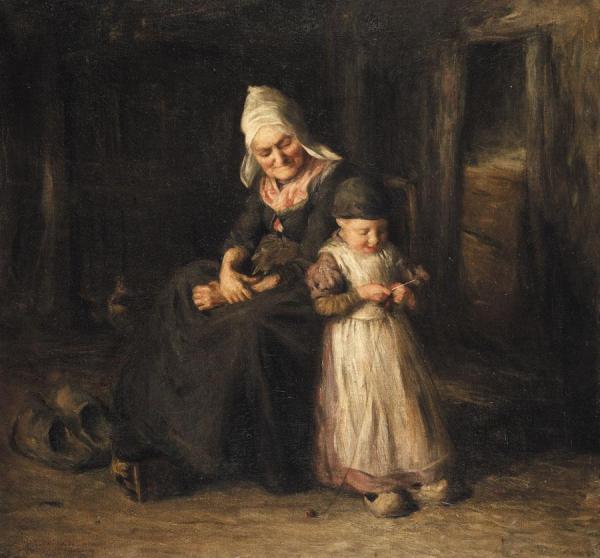 Old Age And Youth by George Fiddes Watt