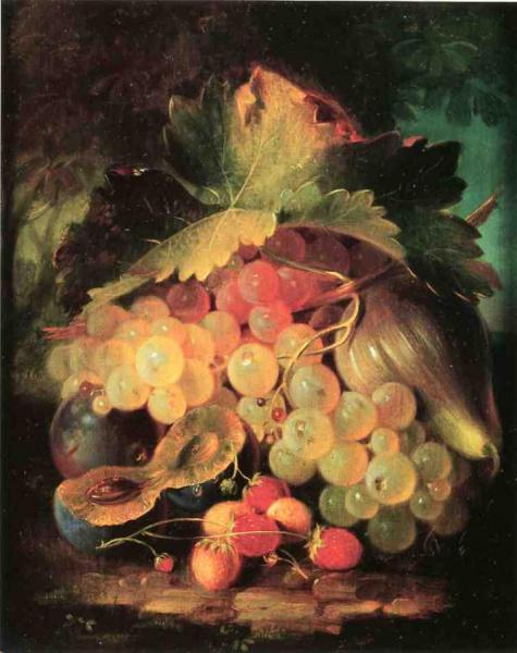 Still Life With Strawberries by George Forster