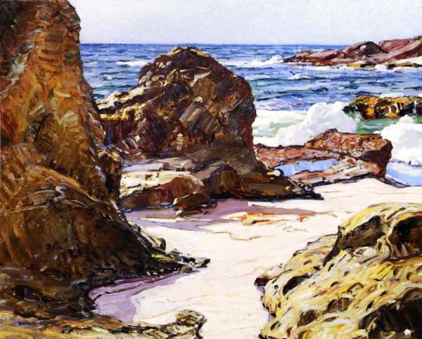 Rocks And Sea by George Gardner Symons