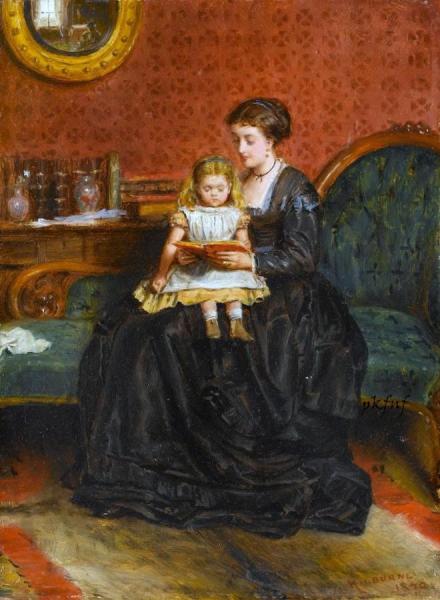 A Captivating Story by George Goodwin Kilburne