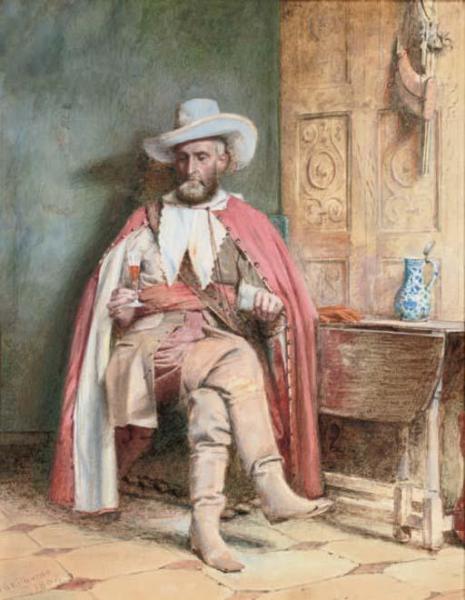 A Festive Offering by George Goodwin Kilburne