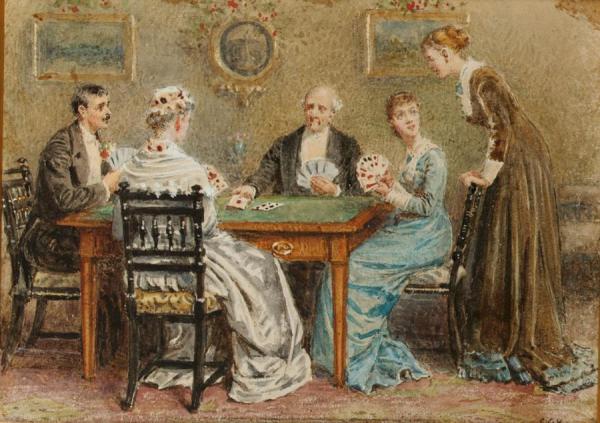 A Good Hand by George Goodwin Kilburne