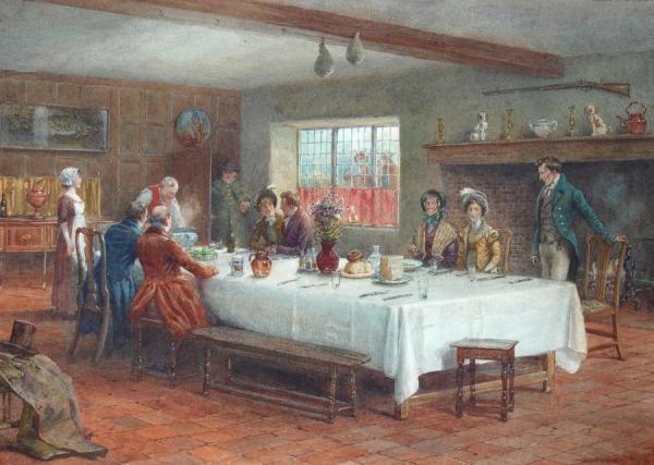 A Meal Stop At A Coaching Inn by George Goodwin Kilburne