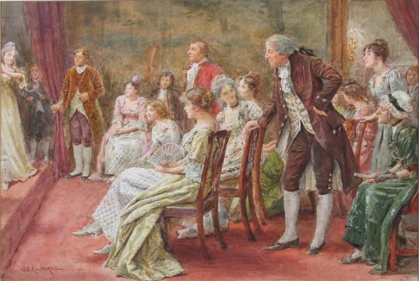 A Soiree by George Goodwin Kilburne