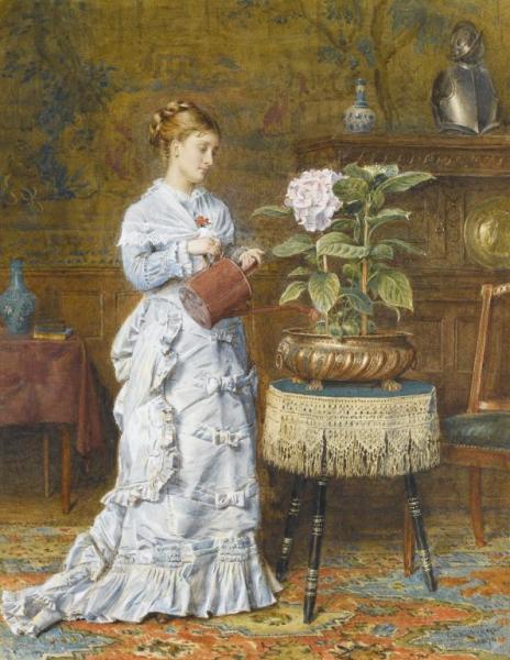 A Tender Plant by George Goodwin Kilburne