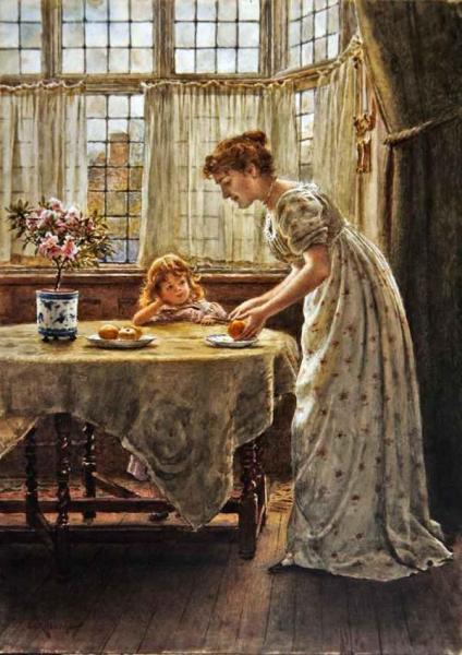 Afternoon Treat by George Goodwin Kilburne