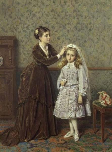 Her First Communion by George Goodwin Kilburne
