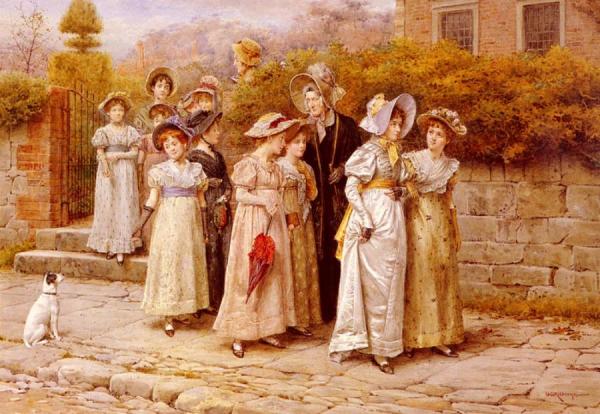 Miss Pinkerton's Academy by George Goodwin Kilburne Oil Painting Reproductions