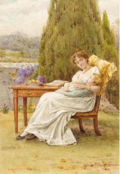 Mother And Child by George Goodwin Kilburne