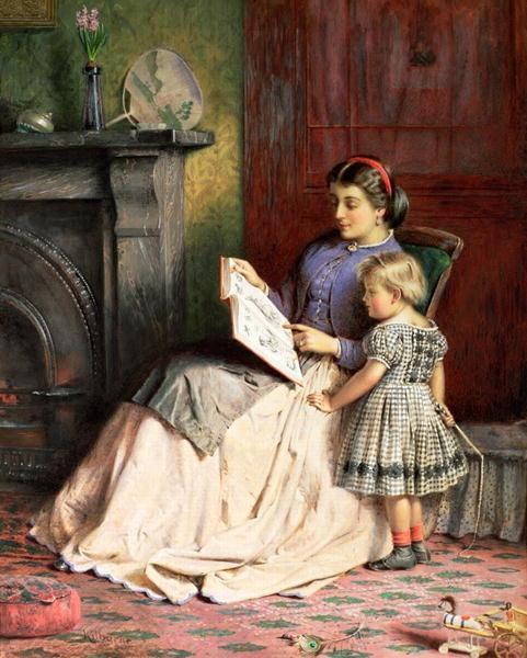 Mother And Daughter by George Goodwin Kilburne