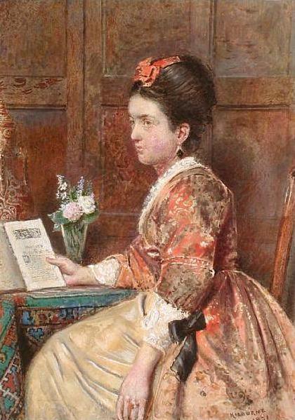 Portrait Of A Seated Lady by George Goodwin Kilburne