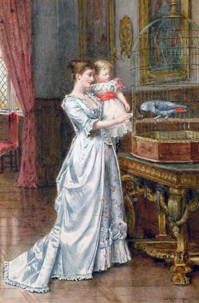 Pretty Polly by George Goodwin Kilburne