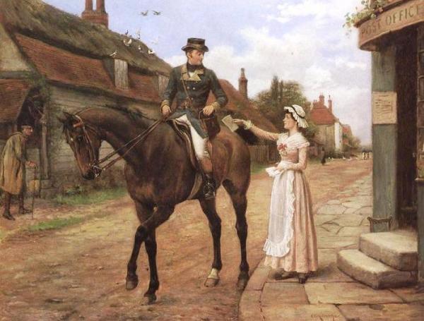 The Message by George Goodwin Kilburne