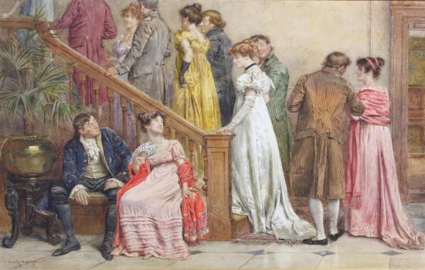 The Next Dance by George Goodwin Kilburne