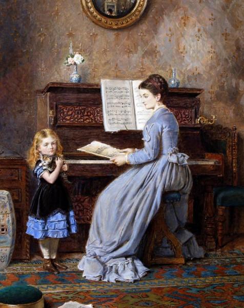 George Goodwin Kilburne The Piano Lesson