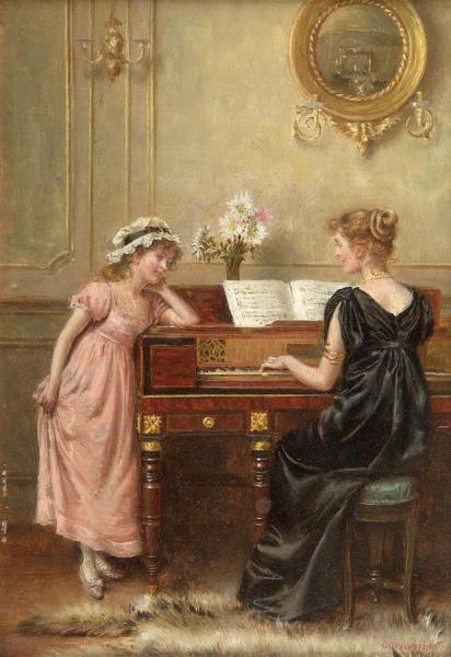 The Recital by George Goodwin Kilburne
