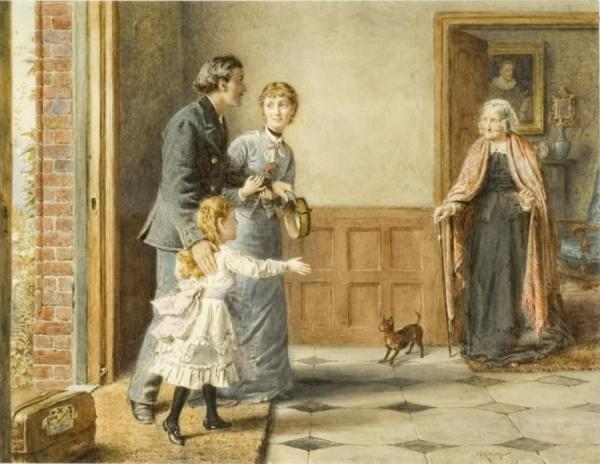Visit To Grandmother by George Goodwin Kilburne