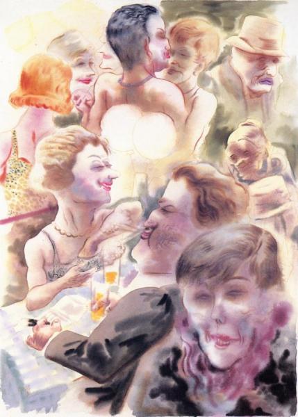 At The Costume Ball by George Grosz