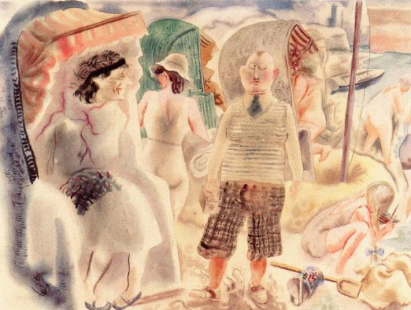 Baltic Sea Beach, Prerow by George Grosz