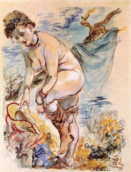 Bathing by George Grosz Oil Painting Reproductions