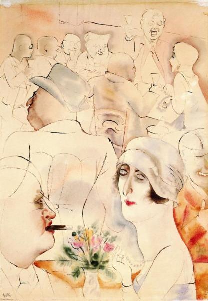 Berlin Café by George Grosz