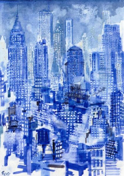 Blue Sky by George Grosz