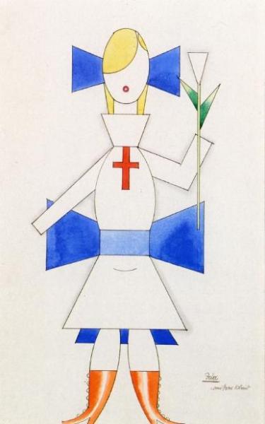 Female Figure by George Grosz