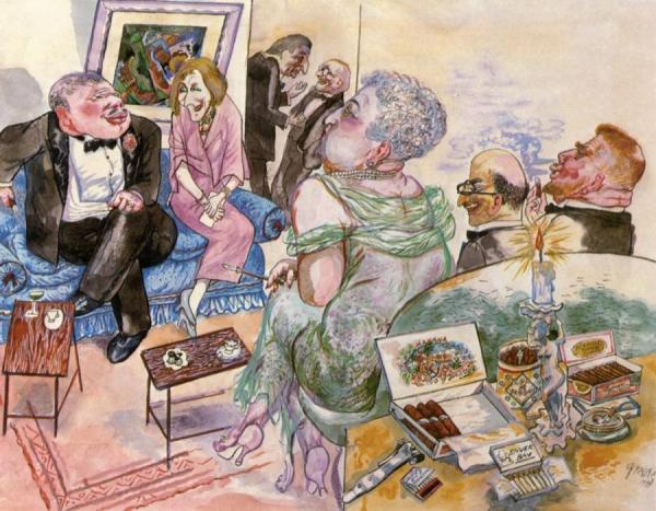 Five O'clock Tea by George Grosz