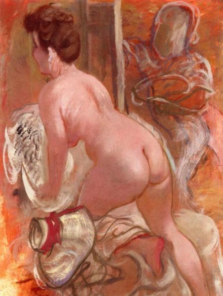 In The Studio by George Grosz