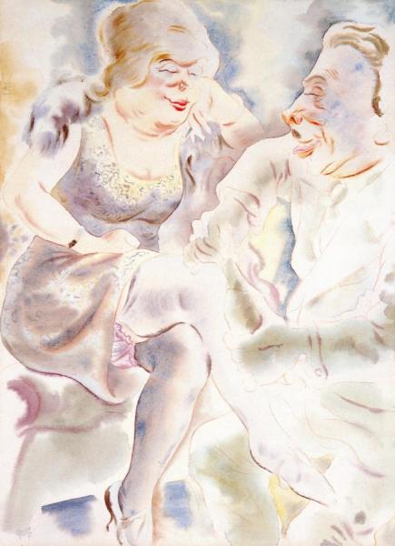 Man And Woman by George Grosz