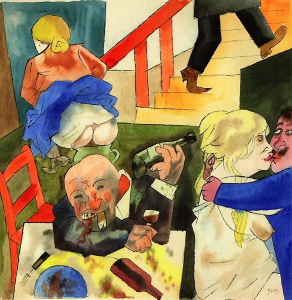 Orgie by George Grosz Oil Painting Reproductions
