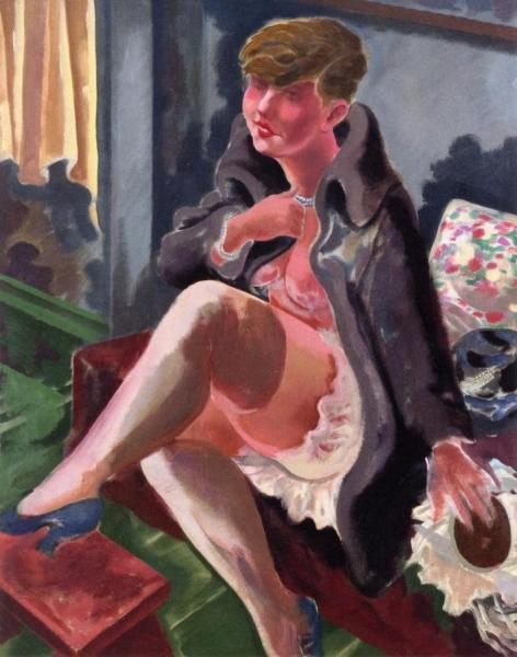 Seated Girl, Lotte Schmalhausen by George Grosz