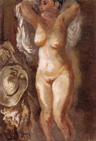 Standing Female Nude by George Grosz