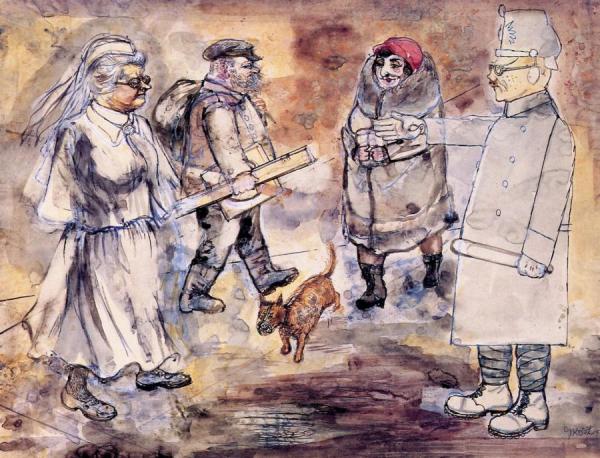 Street Scene by George Grosz