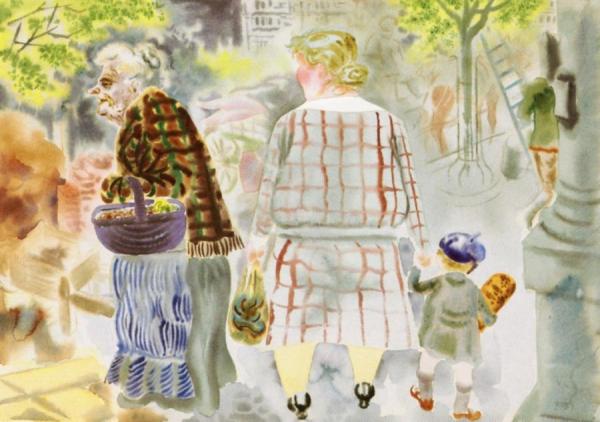 Street Scene, Berlin by George Grosz