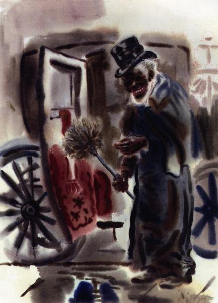 The Black Cabby by George Grosz