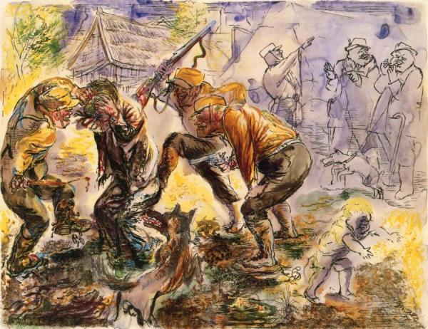 The Fight by George Grosz