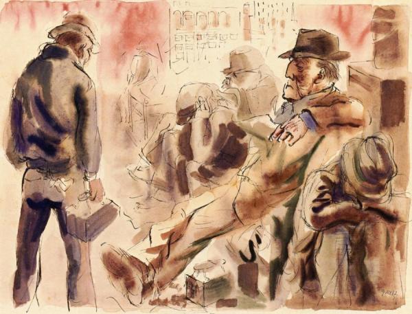 Unemployed by George Grosz