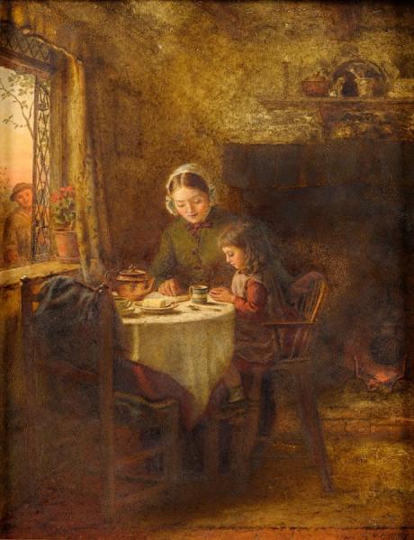 The Peasant Home by George Hardy