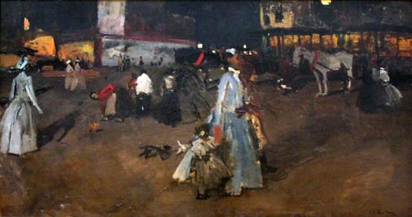 An Evening On The Dam In Amsterdam by George Heidrik Breitner