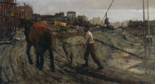 Building Site In Amsterdam by George Heidrik Breitner