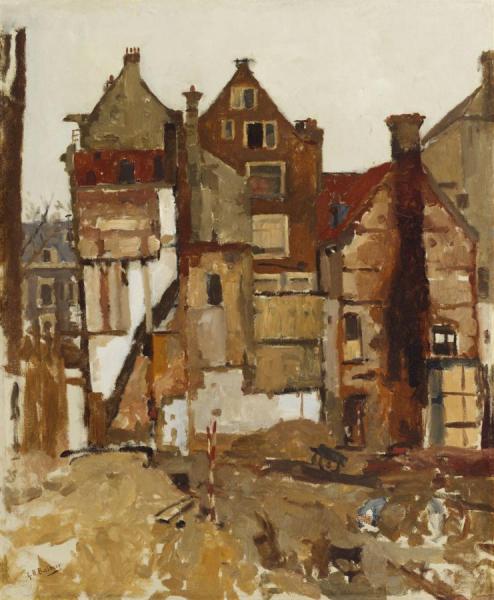 Demolition In The Oudezijds Achterburgwal by George Heidrik Breitner
