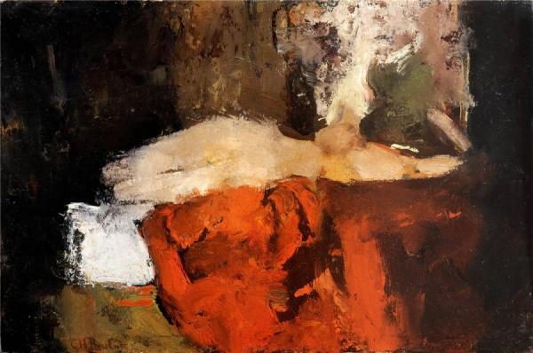 George Heidrik Breitner Nude With Black Stockings On A Bed