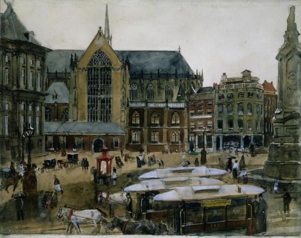 The Dam In Amsterdam by George Heidrik Breitner