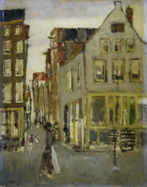 The Lauriergracht At The Tweede Laurierdwarsstraat by George Heidrik Breitner